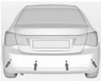 CHEVROLET Cruze Sedan (2014) - Hindervarningssystem Parkeringshjälp - 1