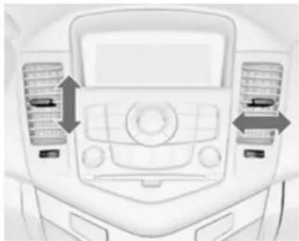 CHEVROLET Cruze Sedan (2014) - Inställbara luftmunstycken - 1