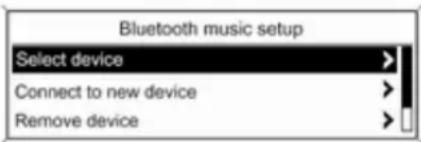 CHEVROLET Cruze Sedan (2014) - Bluetooth-musikinställning - 1