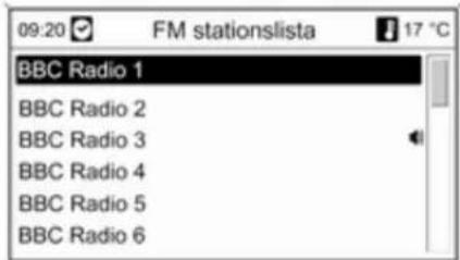 09:20 ✓ FM stationslista 17 °C BBC Radio 1 BBC Radio 2 BBC Radio 3 BBC Radio 4 BBC Radio 5 BBC Radio 6