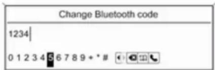 Change Bluetooth code 1234 0 1 2 3 4 5 6 7 8 9 * * #