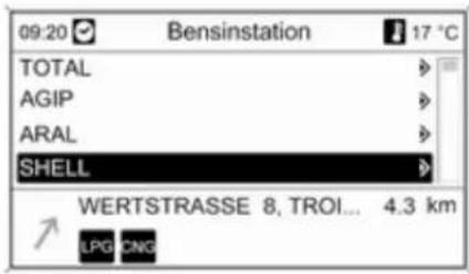 09:20 Bensinstation 17 °C TOTAL AGIP ARAL SHELL WERTSTRASSE 8, TROI... 4.3 km LPG CNG