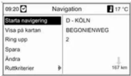09:20 Navigation 17 °C Starta navigering D - KÖLN Visa på kartan BEGONIENWEG Ring upp 2 Spara Ändra Ruttkriterier 167 km