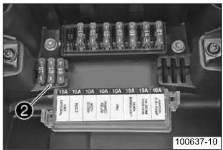 10A 10A 10A 10A 10A 10A 15A 10A ② OFF/AL 20V DC DC DC DC DC DC DC DC DC DC DC DC DC DC DC 100637-10