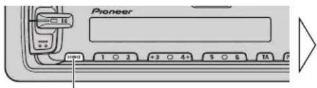 PIONEER KEH-3800R - Koppla bort (OFF) ljudkällan. - 1