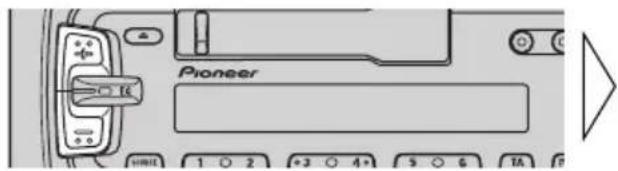 PIONEER KEH-3800R - Öka eller minska volymen. - 1