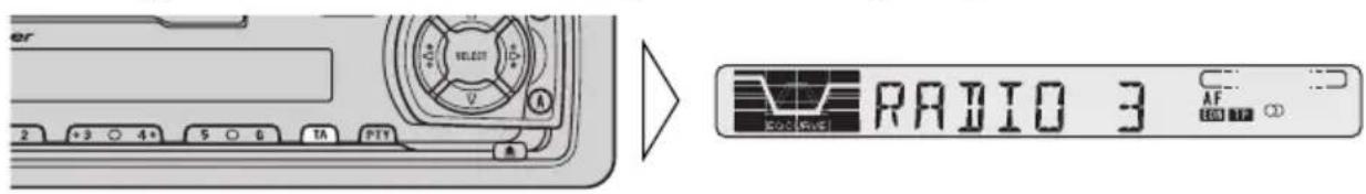 PIONEER KEH-3800R - Avbryt mottagning av katastrofmeddelande - 1