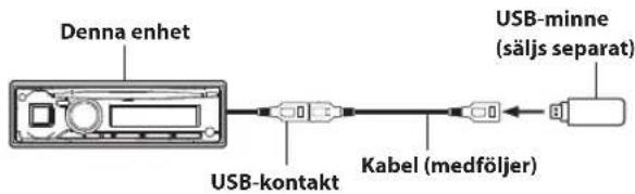 ALPINE UTE-72BAT - Ansluta USB-minne - 1