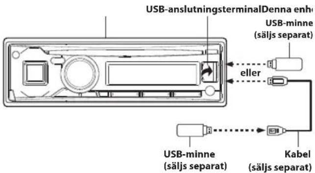 ALPINE UTE-72BAT - Ansluta USB-minne - 1