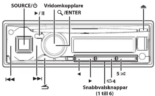 ALPINE UTE-72BAT - CD/MP3/WMA/AAC (endast CDE-174BT/CDE-173BT) - 1