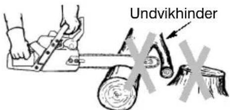 JONSERED CS 2137 - Undvikindragning: - 2