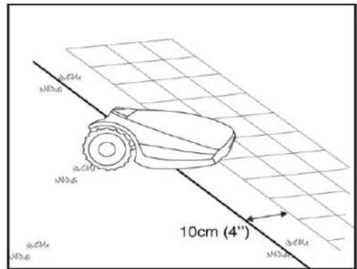 ROBOMOW RC302 - Utläggning av kantkabel - 3