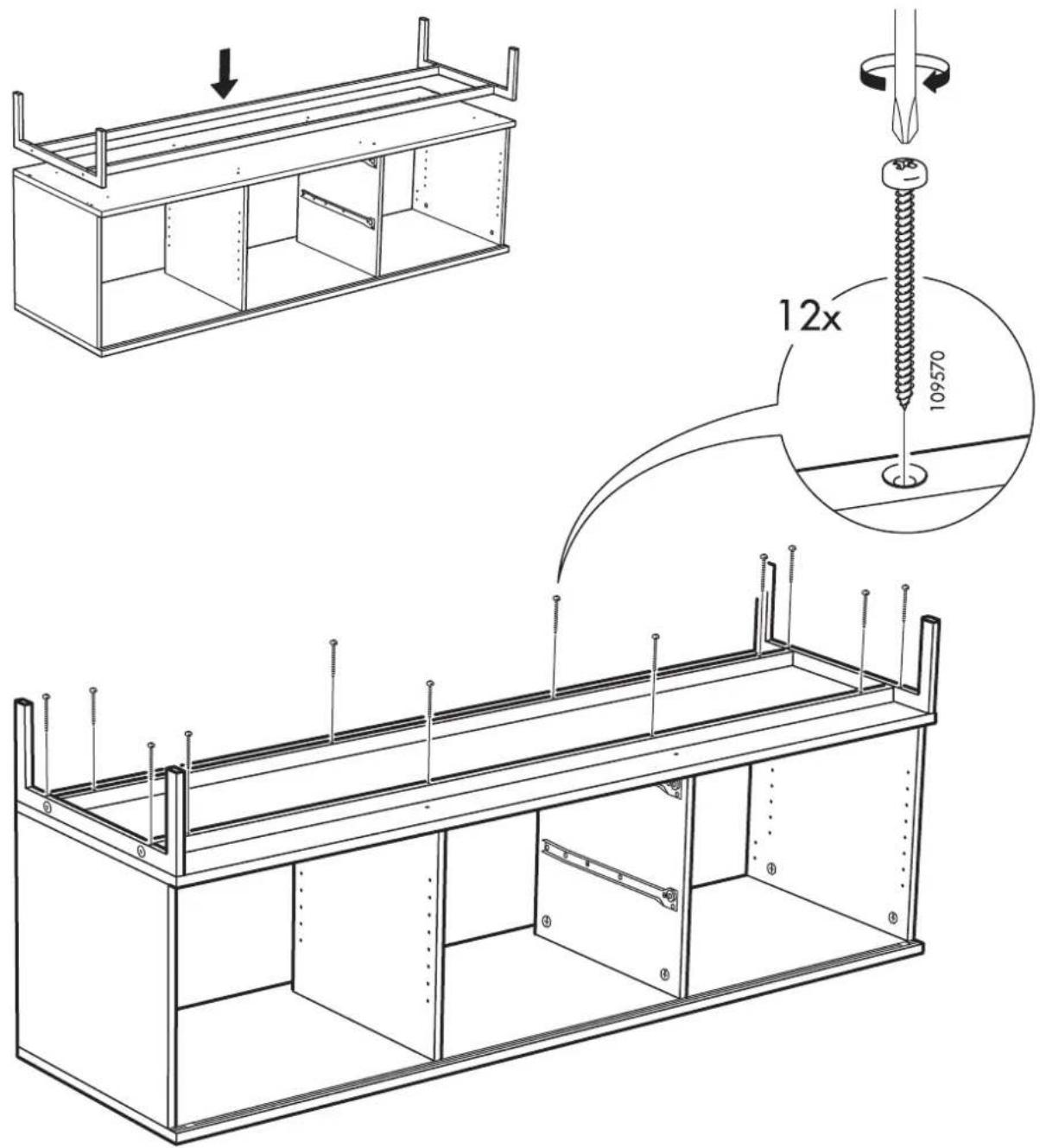 Technical diagram of a structural assembly with labeled components and dimensions, including a 12x magnified view.
