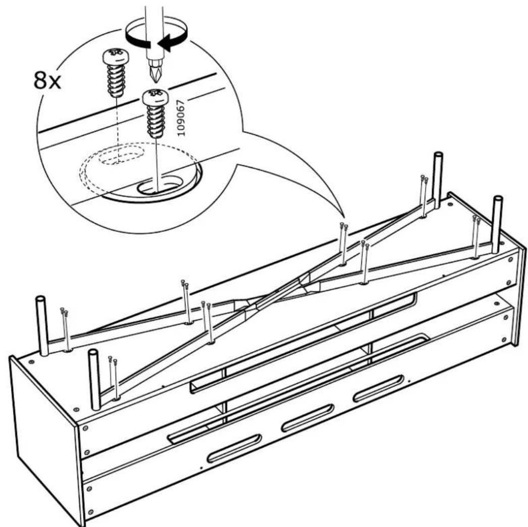Technical diagram showing a mechanical assembly with labeled parts and a magnified view of the component.