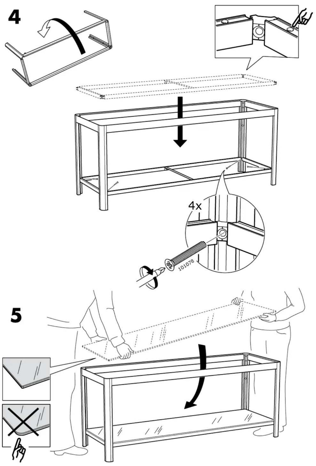 Technical diagram illustrating a mechanical assembly process with labeled steps and dimensions