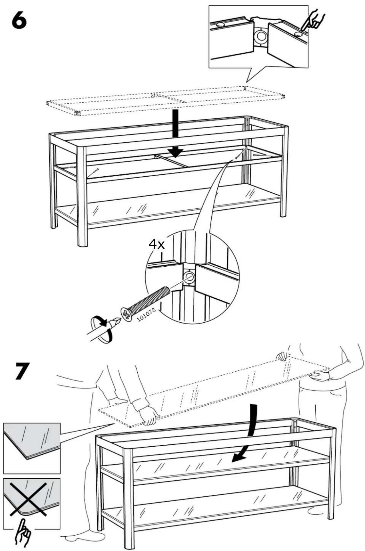 Technical diagram illustrating a mechanical assembly process with labeled components and steps for assembly or inspection.