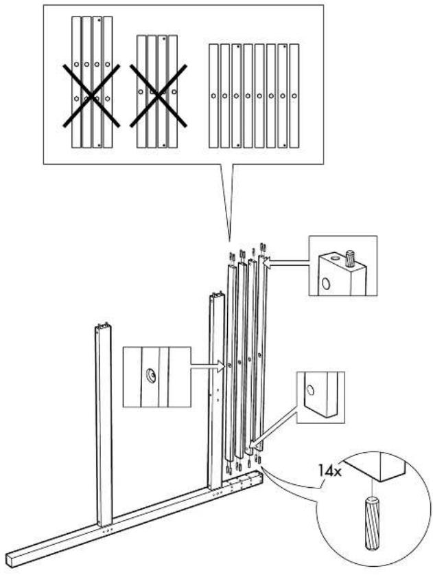 Technical diagram showing a mechanical assembly with labeled components and crosshair indicators for inspection or disassembly.