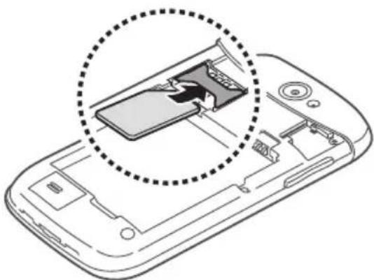 SAMSUNG Galaxy Wonder GT-I8150 - Sätta i SIM- eller USIM-kortet och batteriet - 2