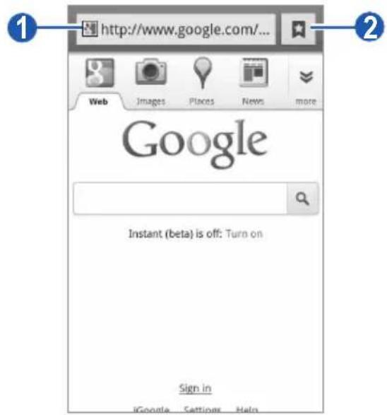 SAMSUNG Galaxy Wonder GT-I8150 - > Hantera webbsidor - 1