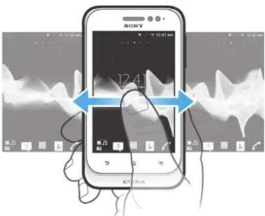 SONY Xperia ST21i Tipo - Startskärmen - 1