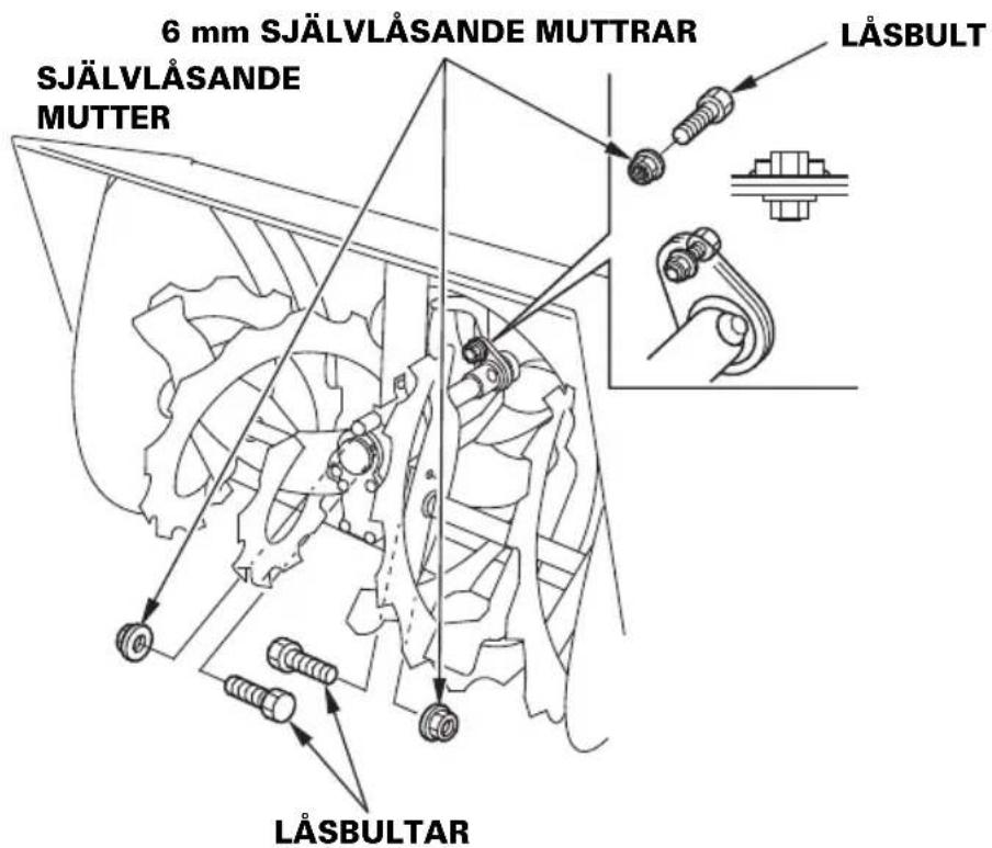 6 mm SJÄLVLÅSANDE MUTTRAR SJÄLVLÅSANDE MUTTER LÅSBULT LÅSBULTAR