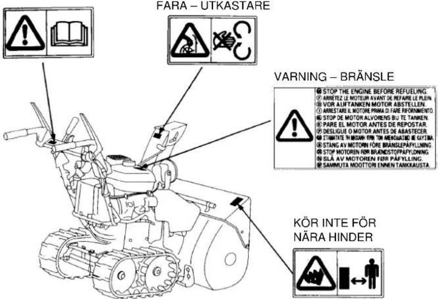 FARA - UTKASTARE WARNING - BRÄNSLE STOP THE ENGINE BEFORE REFUELING. ARRETEZ LE MOTEUR AVANT DE REFARE LE PLEIN. VOR ALUTTANKEN MOTOR ABSTELLEN. ARRESTARE EL MOTORE PRIMA DI FARE RIFORNIMENTO. STOP DE MOTOR ALVORENS BU TE TANKEN. PARE EL MOTOR ANTES DE REPOSTAR. DESLEGUE O MOTOR ANTES DE ARASTECER. ITIMATATE TH MOONN IRN TON AREGUATNO JE GYTIMA STANG AV MOTORN FORE BRÄNSLEPAFYLLNING. STOP MOTOREN FOR BUENDSTOPPAFYLLNING. SLÄ AV MOTOREN FOR PAFYLLING. SAMMUTA MOOTTOR ENNN TANKKAUSTA. KÖR INTE FÖR NÄRA HINDER
