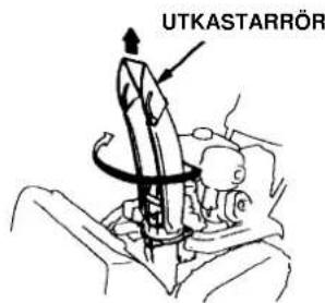 Honda HS724 - Inställning av utkastningsvinkeln - 3