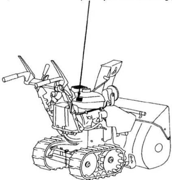 Honda HS624 - CE-märkningens placering - 2