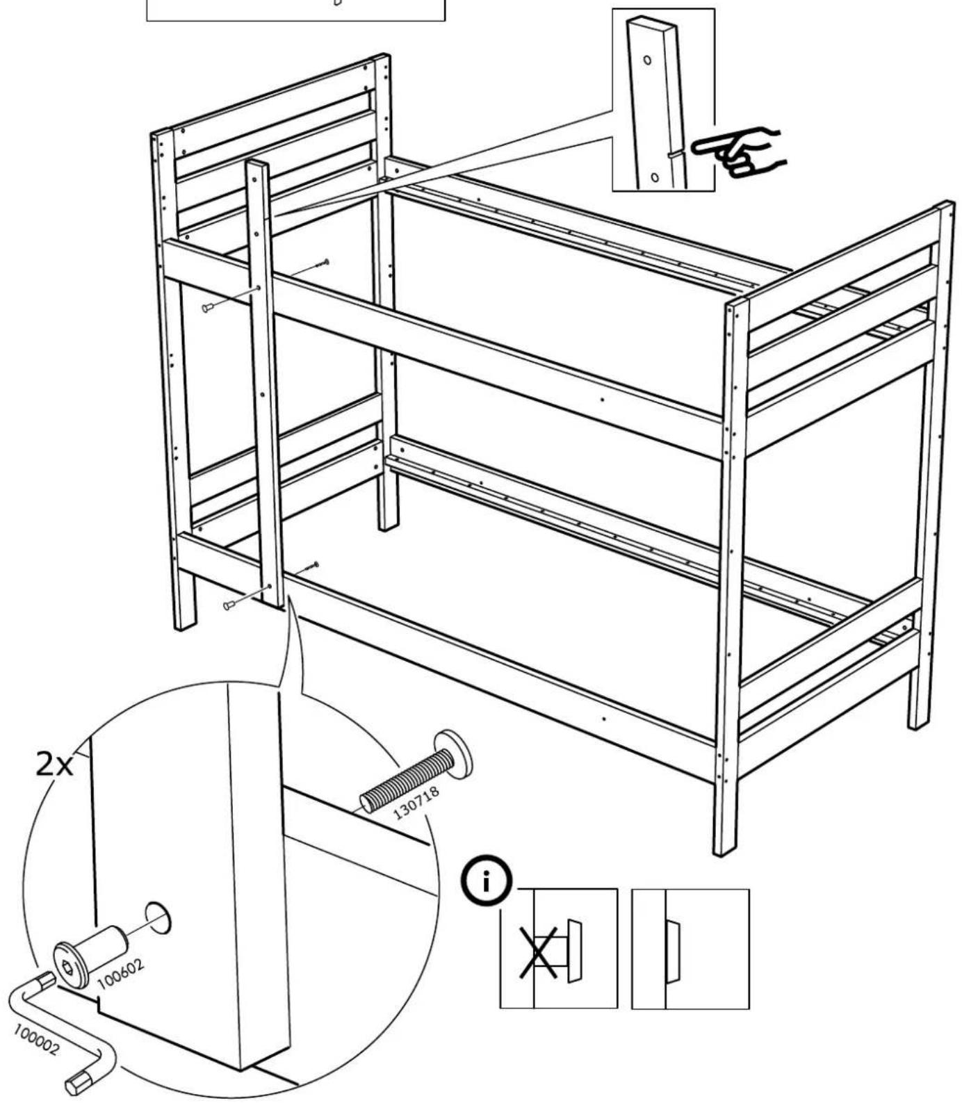 Technical diagram of a two-tiered dormer rack with labeled components and dimensions