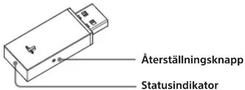 Återställningsknapp Statusindikator