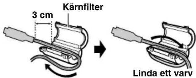 JVC GR-D728E - Så här fäster man kärnfiltret - 2