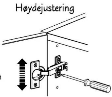 Talgø Basic (100cm) - Justering av hengsler - 2