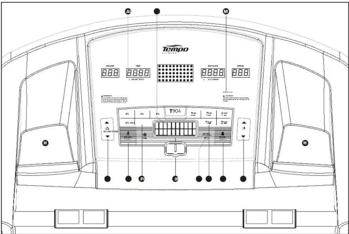 TEMPO FITNESS T904 - ANVÄNDNING AV SILVERKONSOL - 1