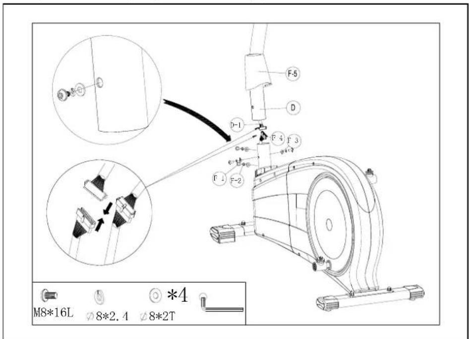 F-5 D D-1 F 4 F 3 F 1 F-2 M8*16L 8*2.4 *4 8*2T