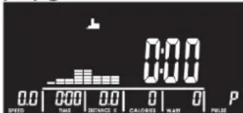 0:00 0.0 | 0:00 | 0.0 | 0 | 0 | P SPEED TIME DISTANCE K CALOBES WAT PULSE