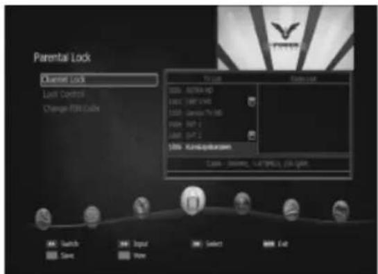 Parental Lock Channel Lock Lock Controls Change FTR Cache Pin port 000x 60TH HD 000x 597 EVH 000x 60TH HD 000x 60T 2 USB: Konsoparkansen 1.000x - 300MHz, 1.4GHz/1.5V, 250 MHz Switch Input Select Exit Save Show