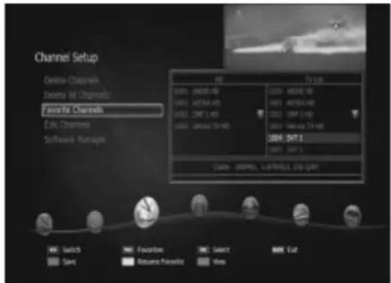 Channel Setup Create Channels Create All Channels Favorite Channels Edit Channels Software Manager HIF V1.00 HIF: MODE HD HIF: ASTM HD HIF2: OFF 3 HD HIF3: Immune TV HD HIF4: MODE HD HIF5: ASTM HD HIF6: OFF 3 HD HIF7: Immune TV HD HIF8: SHT1 HIF9: SHT1 Cable - JPEG, KARPEL, STM QRT Switch Focusion Select MVR Cut Save Resume Paraffiz View
