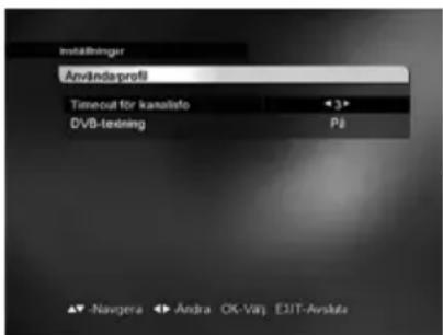 GRUNDIG DSR 6450 HD/CD - Användarinställningar - 1