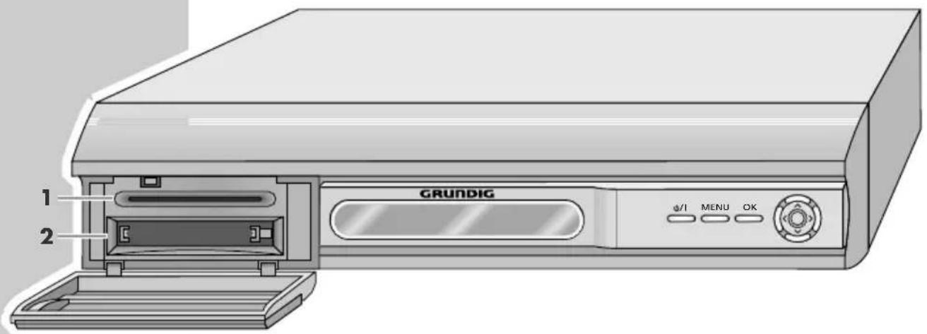 GRUNDIG DSR 6450 HD/CD - Den digitala mottagarens framsida - 1