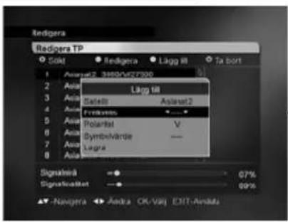 GRUNDIG DSR 6450 HD/CD - Ändra transpondrar - 1