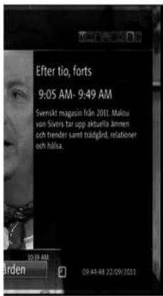 Efter tio, forts 9:05 AM- 9:49 AM Svensåt magasin från 2011. Malou von Sivers tar upp aktuella ämmen och trender samt trädgind, relationer och hälsa. 09:48 AM Borden 09:44:48 22:09/2011
