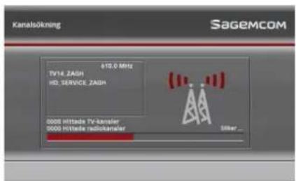 SAGEMCOM DT90 - Kanalsökning - 1