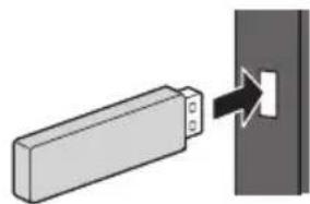 PANASONIC Viera TX-P55VT50Y - För att sätta in eller ta ut SD-kortet / USB-flashminnet - 1