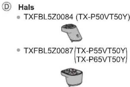 Hals • TXFBL5Z0084 (TX-P50VT50Y) • TXFBL5Z0087(TX-P55VT50Y) (TX-P65VT50Y)