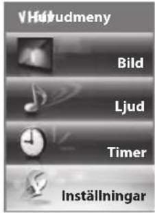 VHtrudmeny Bild Ljud Timer Inställningar