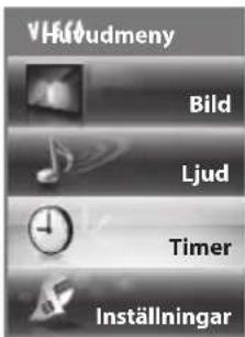 VHudmeny Bild Ljud Timer Inställningar
