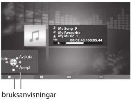 My Song 9 My Favourite My Music 1 00:02.43 / 00:05.44 Avsluta Atergå bruksanvisningar