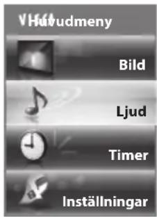 VHtrudmeny Bild Ljud Timer Inställningar