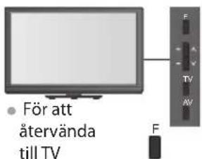 För att återvända till TV