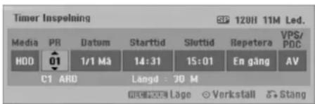 LG RH278HB - Tidsinspelning HDD - 1